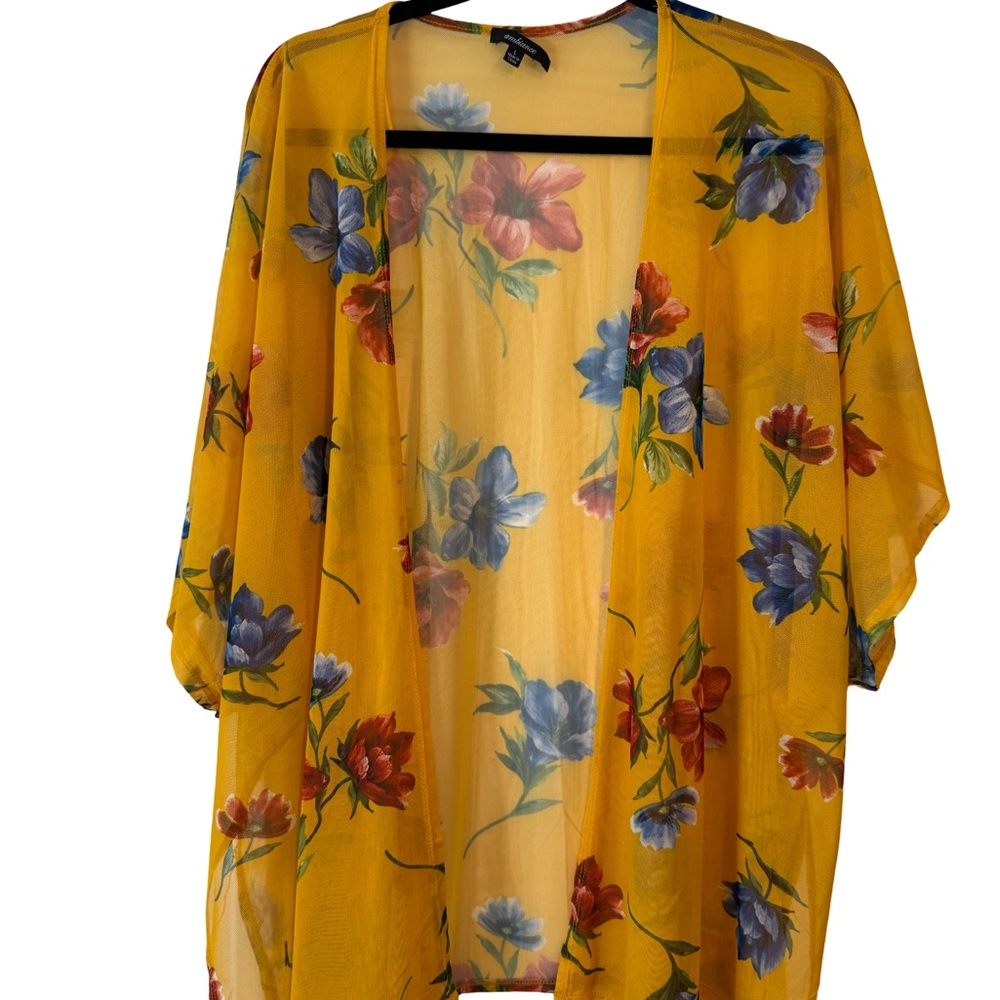 Floral Sheer Kimono Cardigan